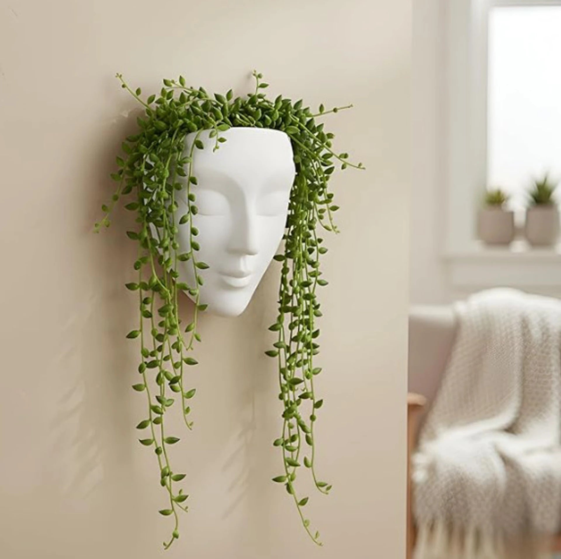 Artistic Face Wall Planter