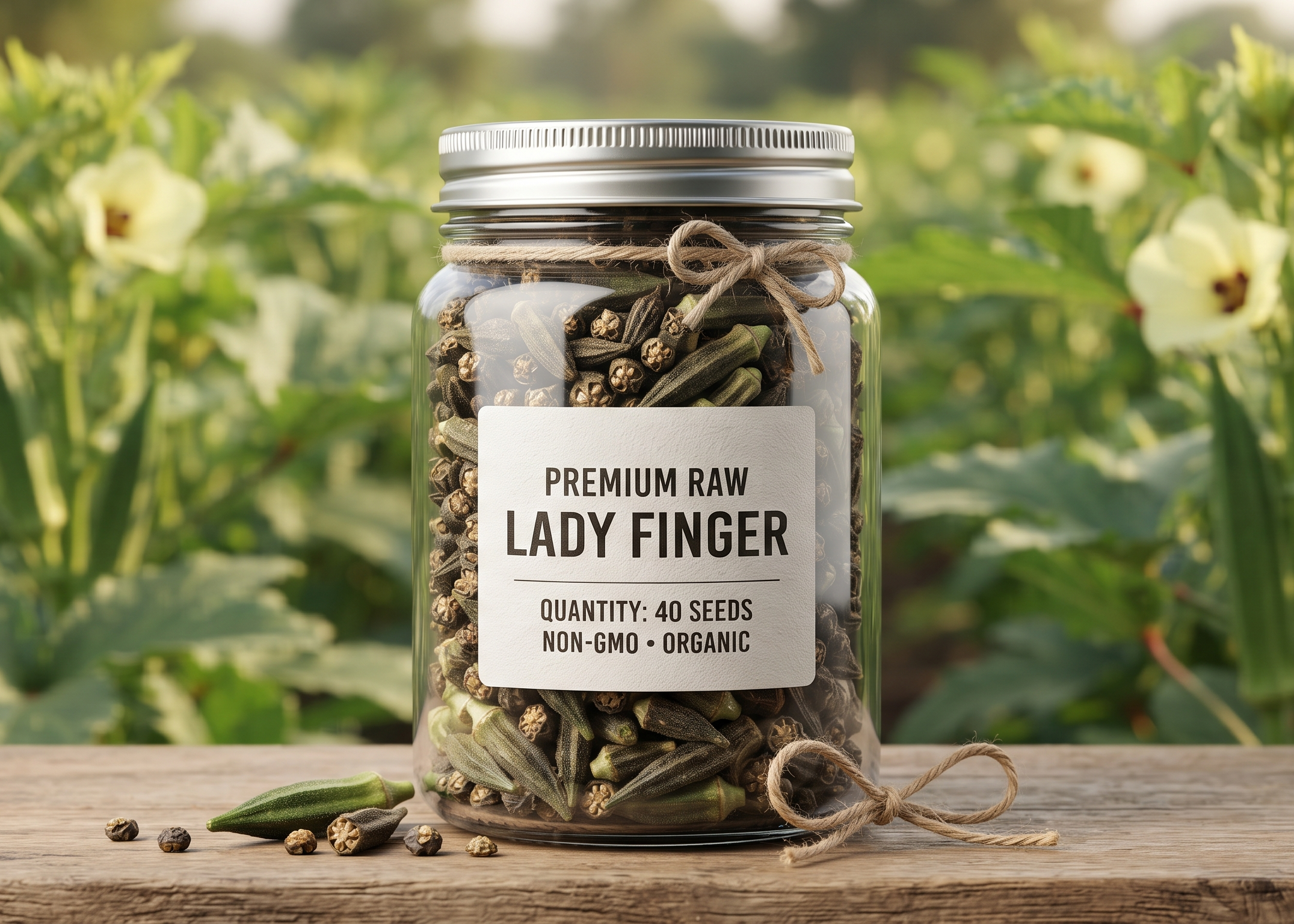 Lady Finger Hybrid (bhindi) Seeds - 40 Seeds
